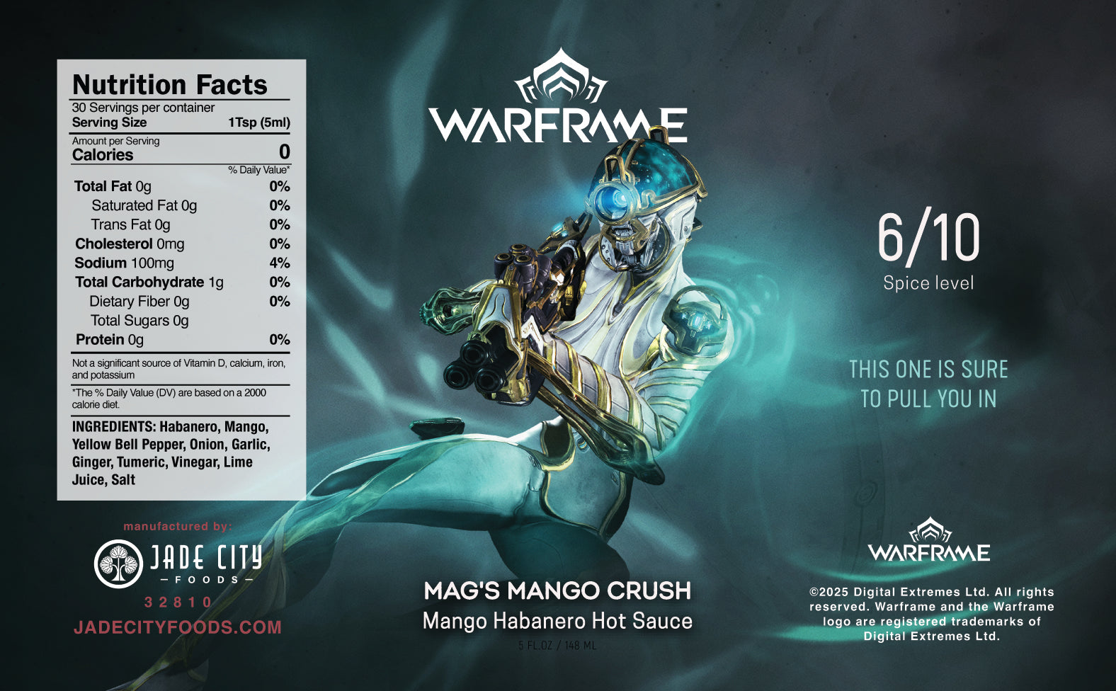 Paquete de 5 salsas picantes de Warframe
