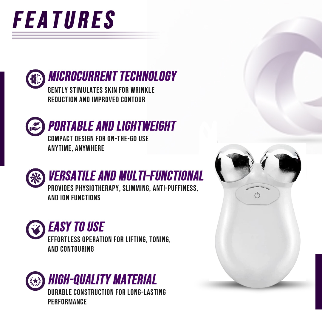 Microcurrent Facial Toning Massager - Lolomo!