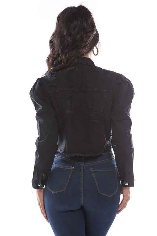 VESTE COURTE EN JEAN MODE FEMME