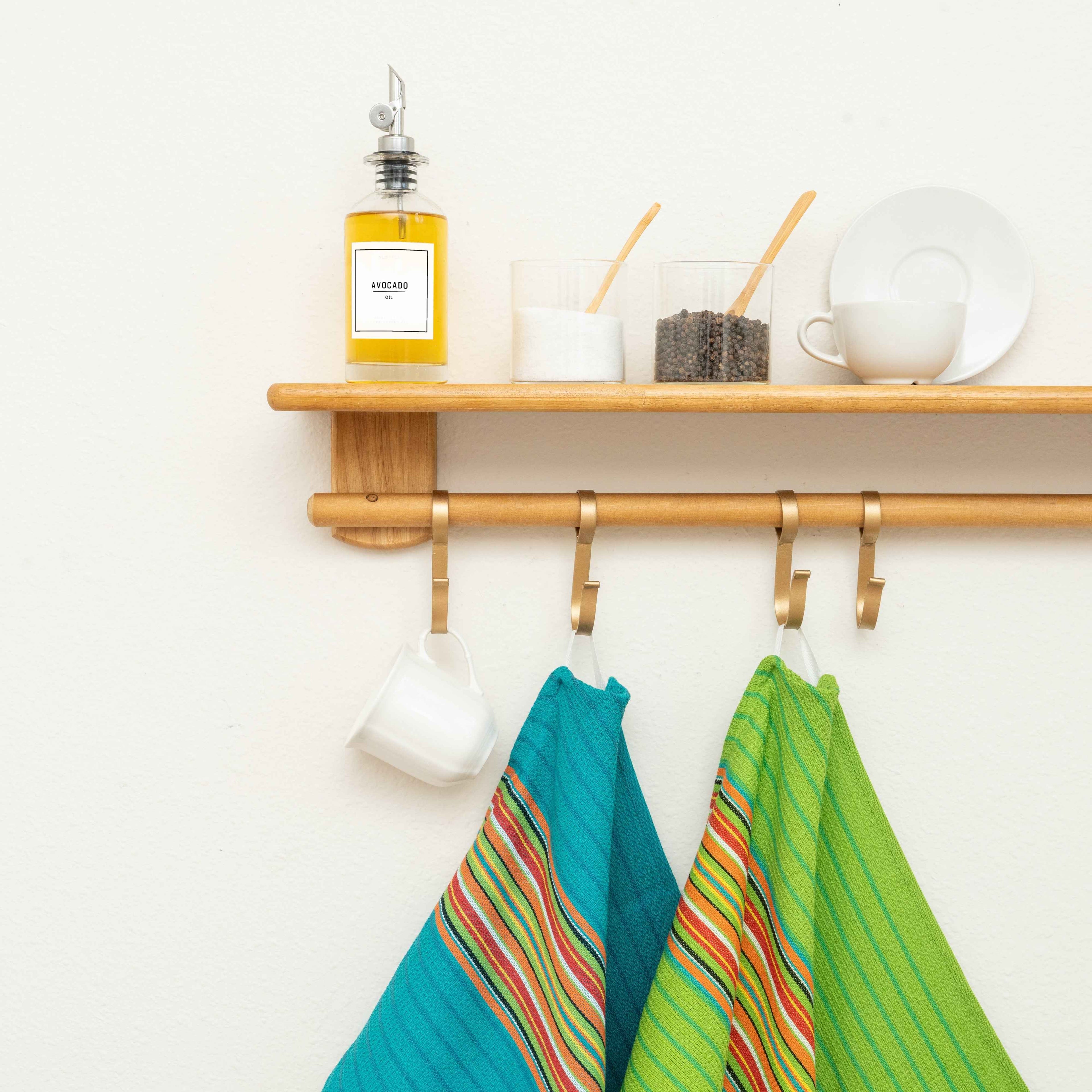 Salsa Stripe Kitchen Towels