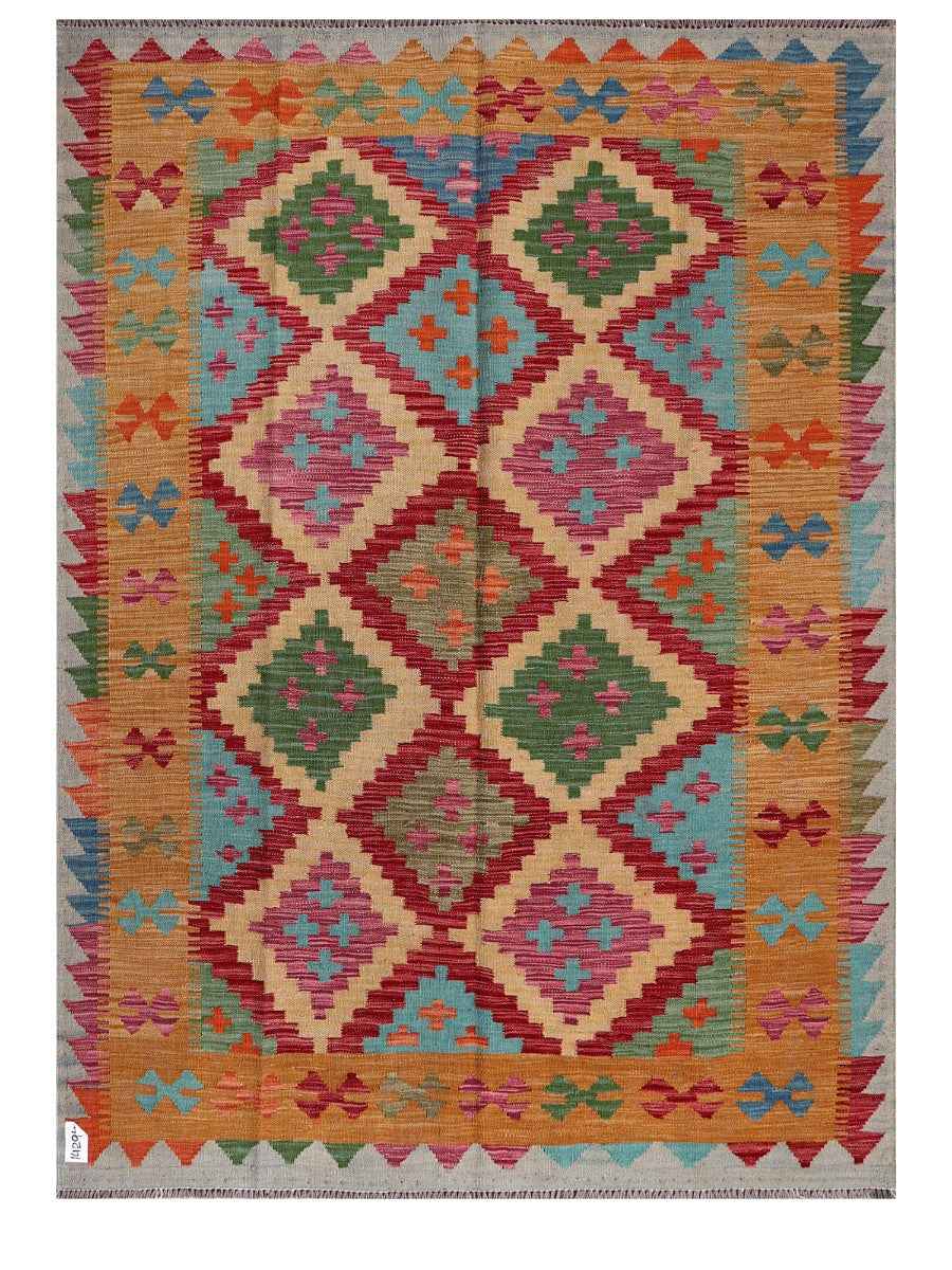 Maimana Afghanistan Kilim Rug - 200 x146 cm