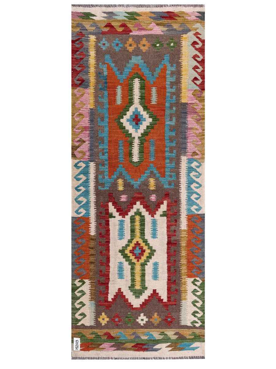Tapis Kilim Maimana Afghanistan - 202 x 78 cm