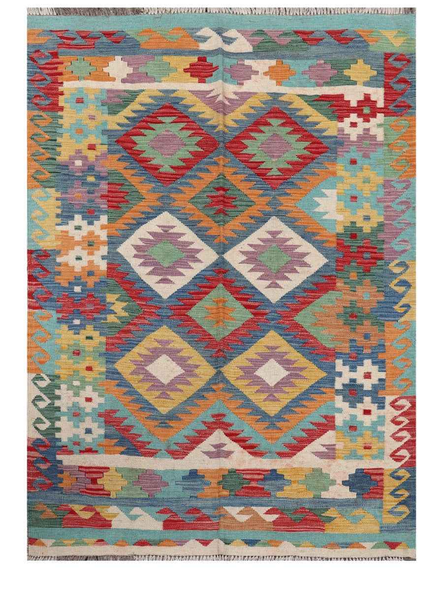 Tapis Kilim Maimana Afghanistan - 206 x 145 cm