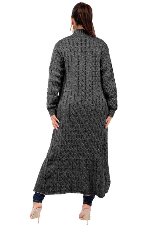 CÁRDIGAN SUÉTER LARGO MAXI DE MODA PARA MUJER