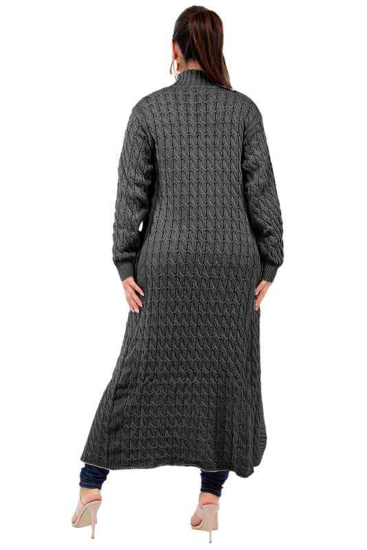 WOMEN FASHION LONG MAXI SWEATER CARDIGAN