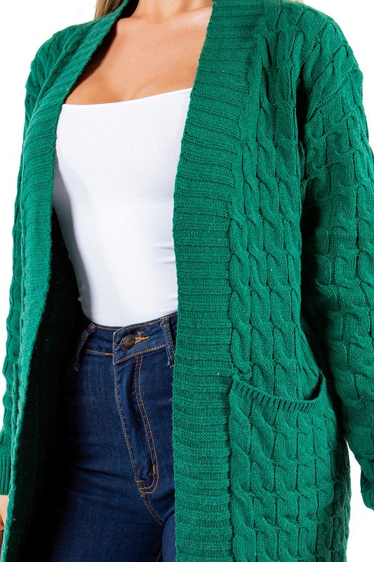 CÁRDIGAN SUÉTER LARGO MAXI DE MODA PARA MUJER
