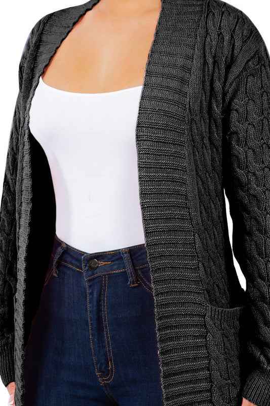 WOMEN FASHION LONG MAXI SWEATER CARDIGAN