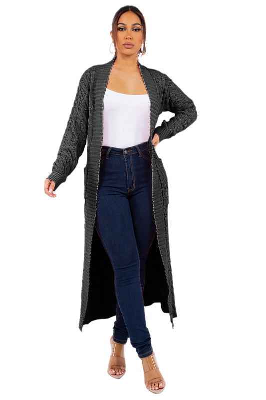 CARDIGAN LONG MAXI PULL MODE FEMME