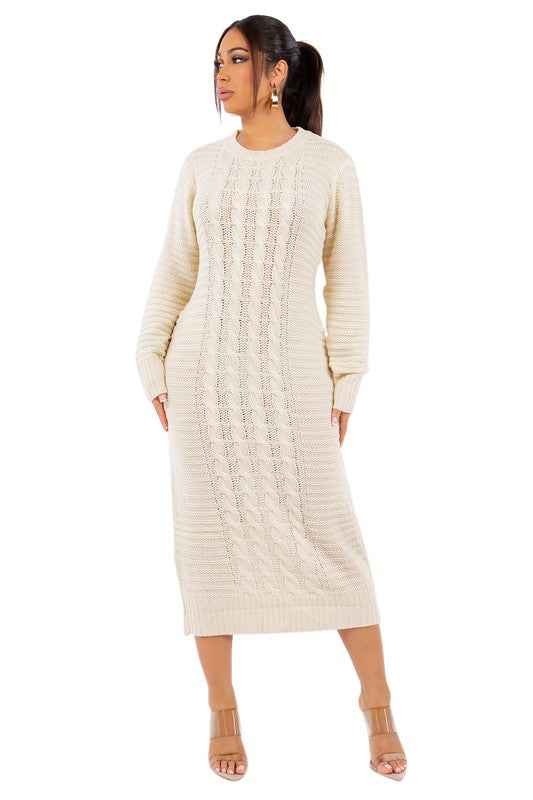 ROBE PULL LONGUE MAXI MODE FEMME