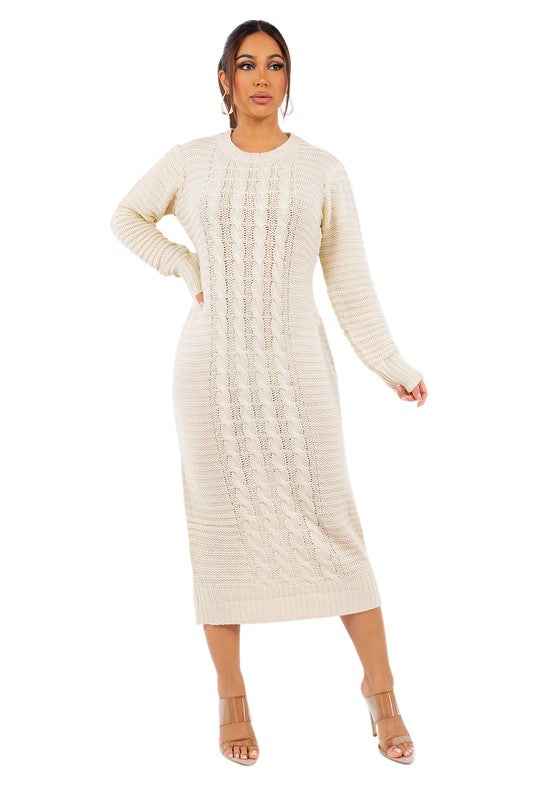 ROBE PULL LONGUE MAXI MODE FEMME