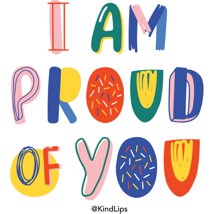 50 notes Post-it uniques d'auto-affirmation