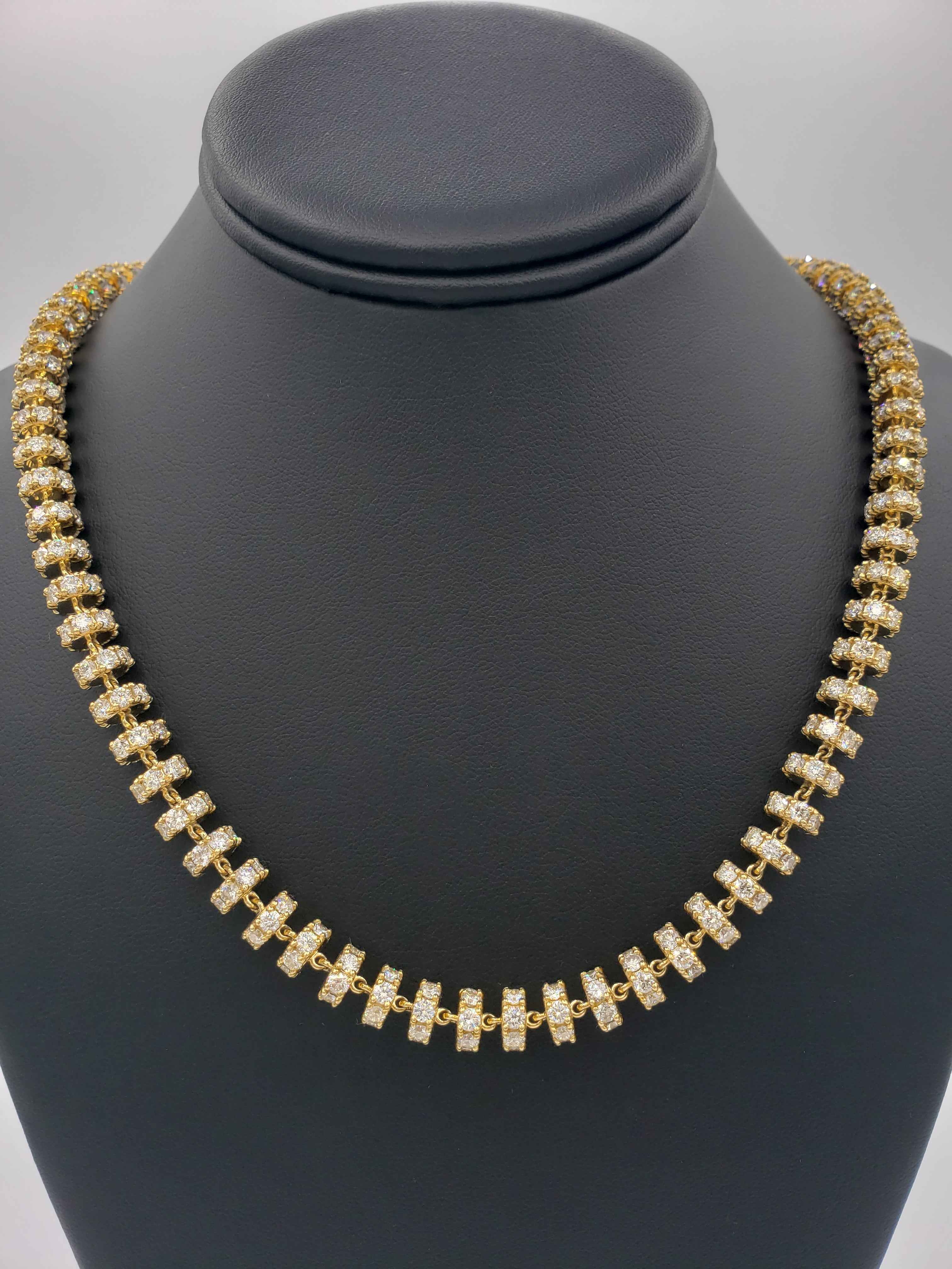 14K Gold- Diamond Disc Chain | 136 Grams