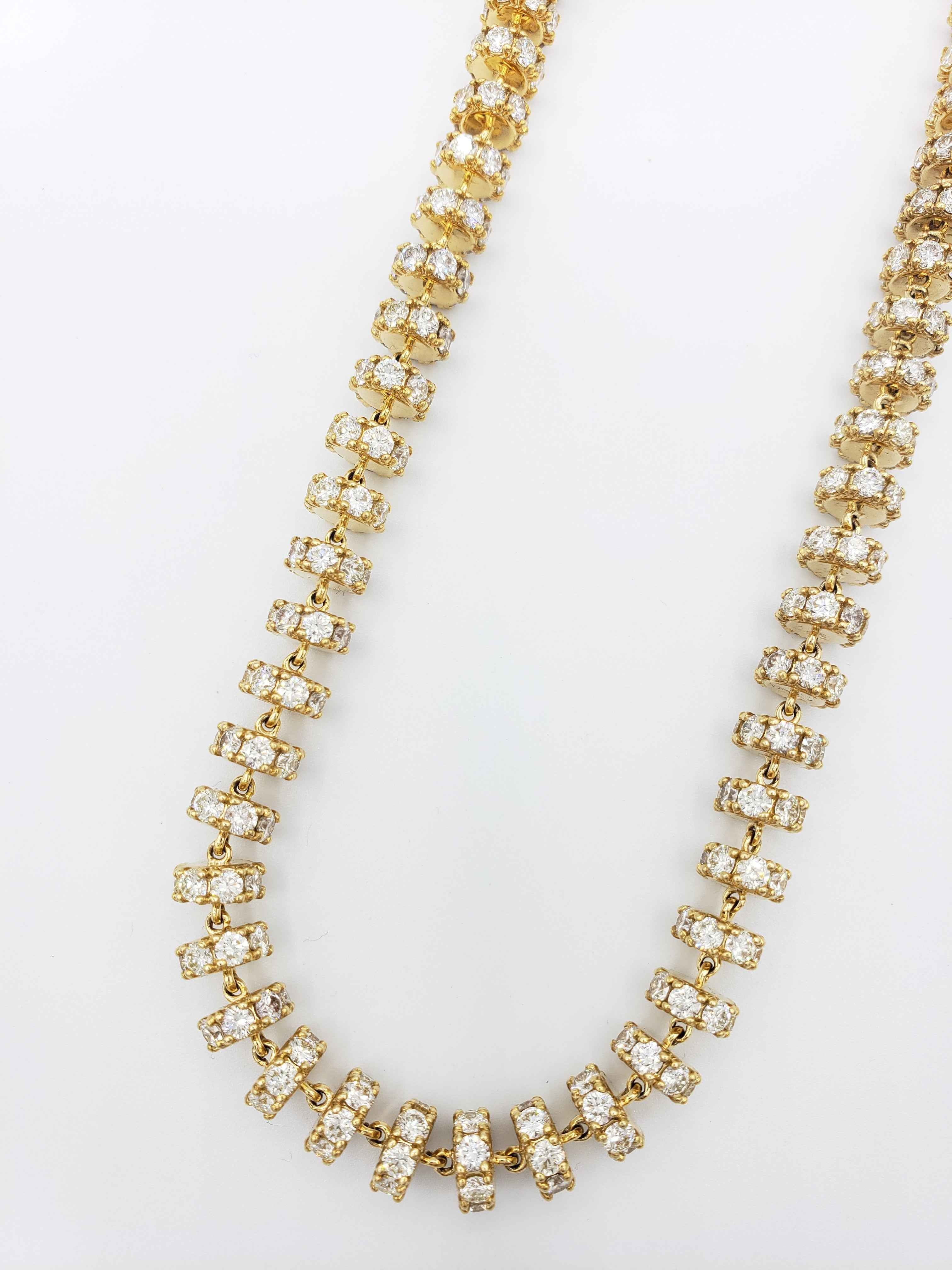 14K Gold- Diamond Disc Chain | 136 Grams