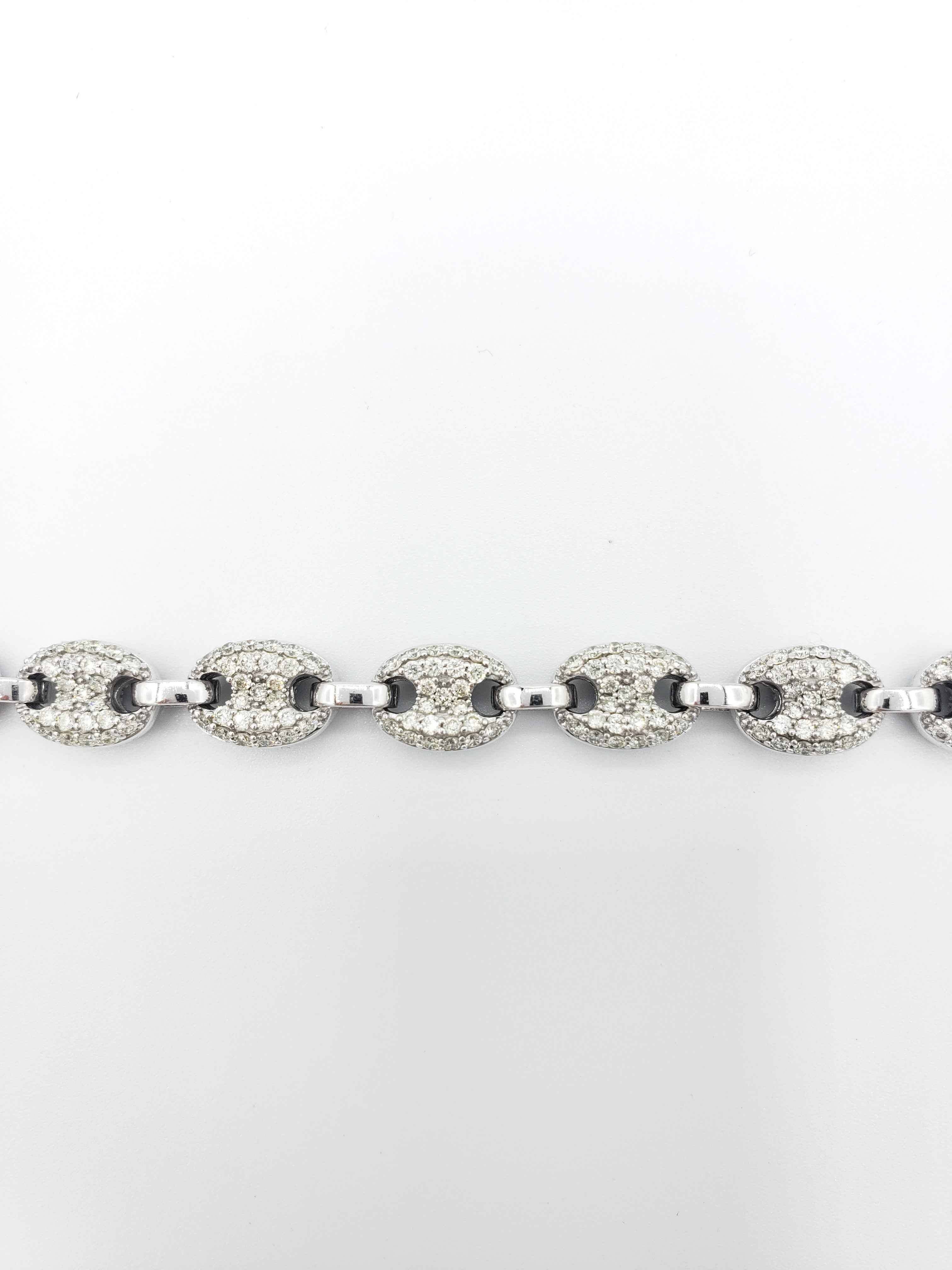 14K Gold- Diamond Mariner Chain | 67.8 Grams