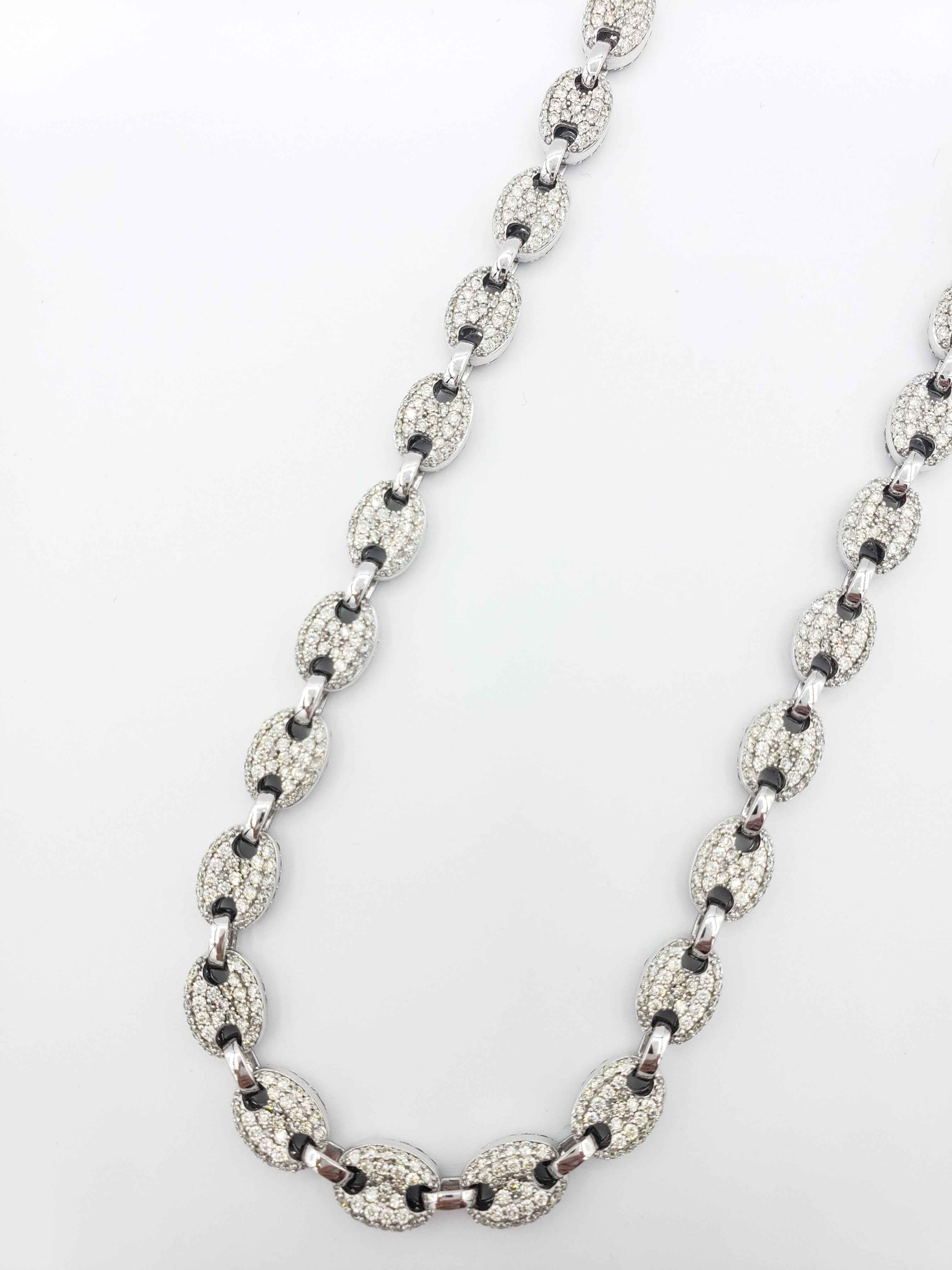 14K Gold- Diamond Mariner Chain | 67.8 Grams