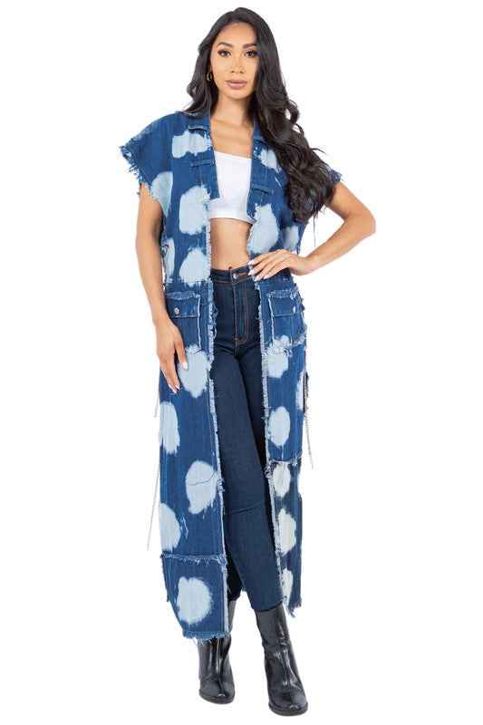GILET EN JEAN MODE FEMME
