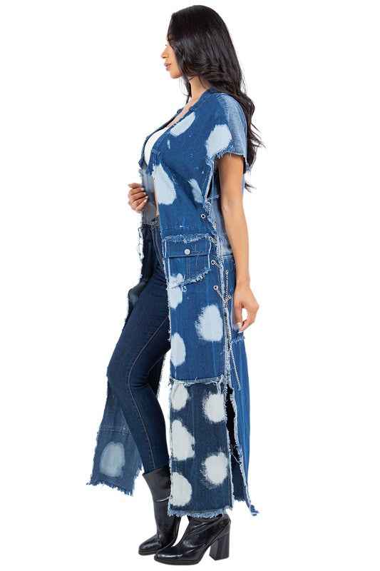 GILET EN JEAN MODE FEMME