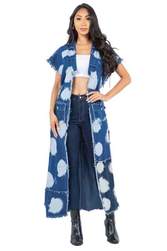 GILET EN JEAN MODE FEMME