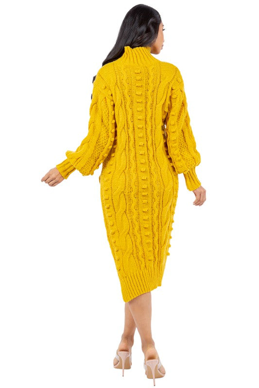 VESTIDO SUÉTER DE MODA PARA MUJER
