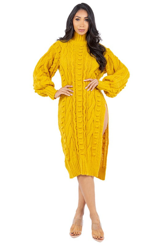 VESTIDO SUÉTER DE MODA PARA MUJER