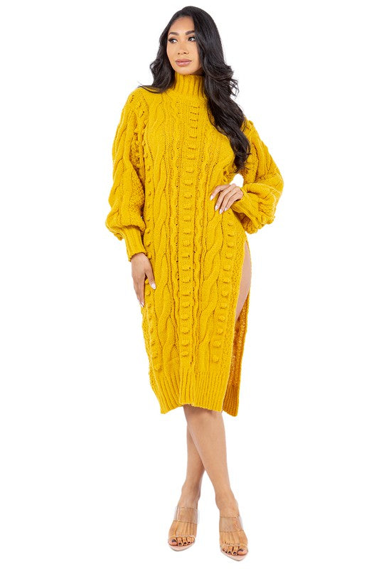 VESTIDO SUÉTER DE MODA PARA MUJER