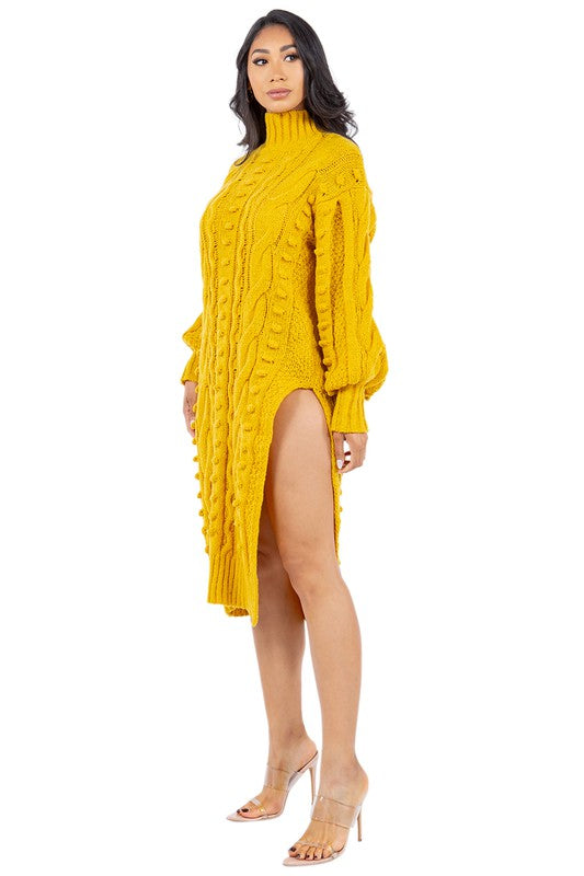 VESTIDO SUÉTER DE MODA PARA MUJER
