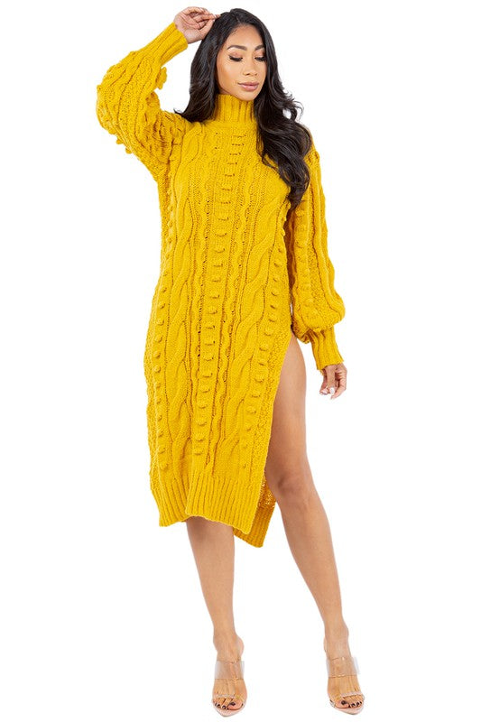 VESTIDO SUÉTER DE MODA PARA MUJER