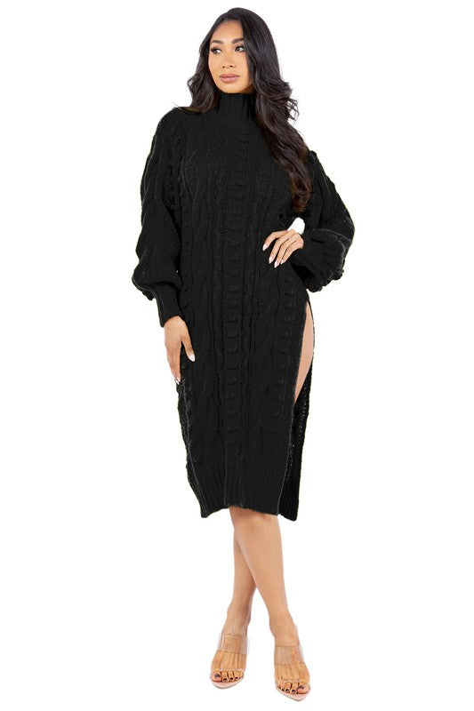 VESTIDO SUÉTER DE MODA PARA MUJER