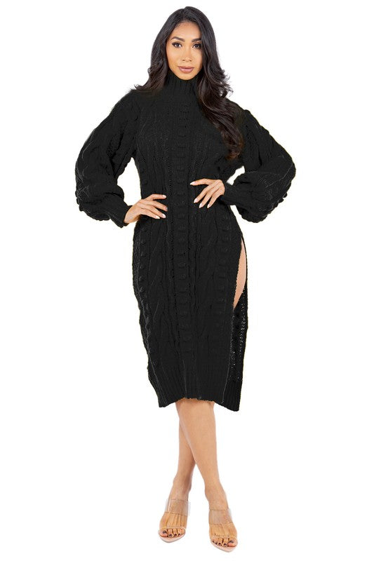 VESTIDO SUÉTER DE MODA PARA MUJER