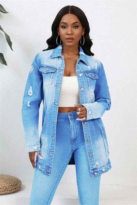 VESTE DE CAMIONNEUR EN JEAN MODE FEMME