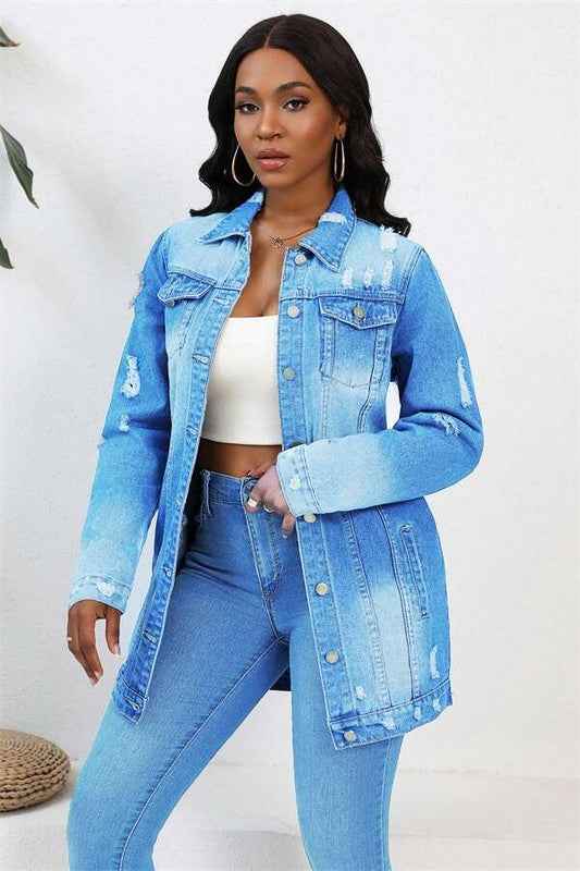 VESTE DE CAMIONNEUR EN JEAN MODE FEMME