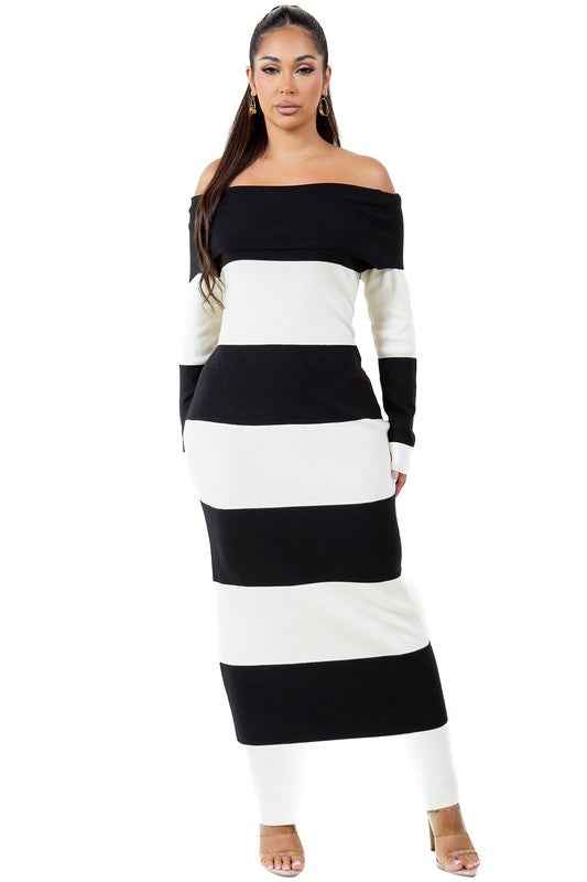 ROBE LONGUE MAXI EN MAILLE MODE FEMME