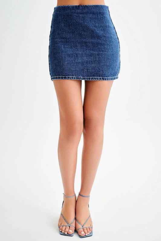 WOMEN FASHION DENIM TWO PIECE SHORT SET