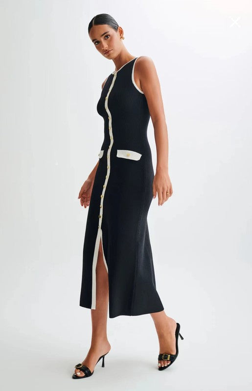 VESTIDO SUÉTER LARGO MIDI DE MODA PARA MUJER