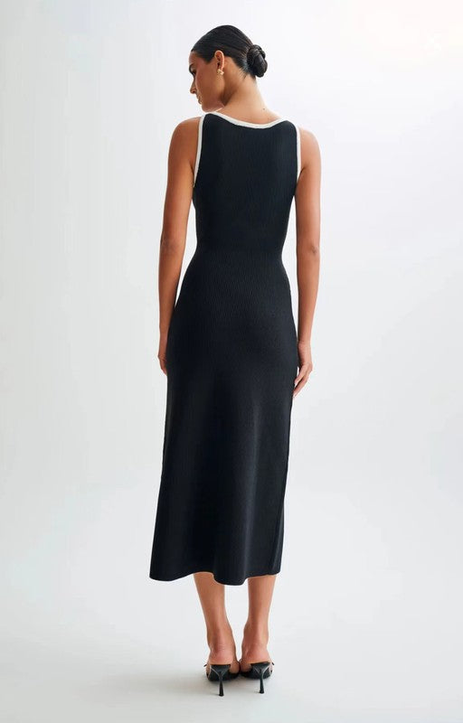 VESTIDO SUÉTER LARGO MIDI DE MODA PARA MUJER