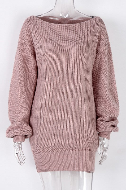 VESTIDO SUÉTER DE MODA PARA MUJER