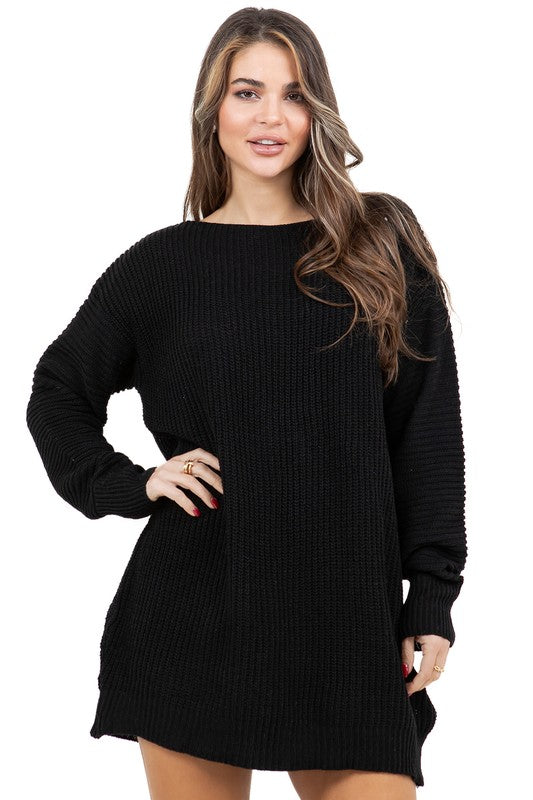 VESTIDO SUÉTER DE MODA PARA MUJER