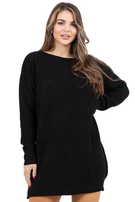 VESTIDO SUÉTER DE MODA PARA MUJER