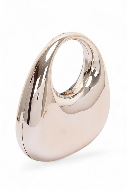 Polished Molded Top Handle Clutch