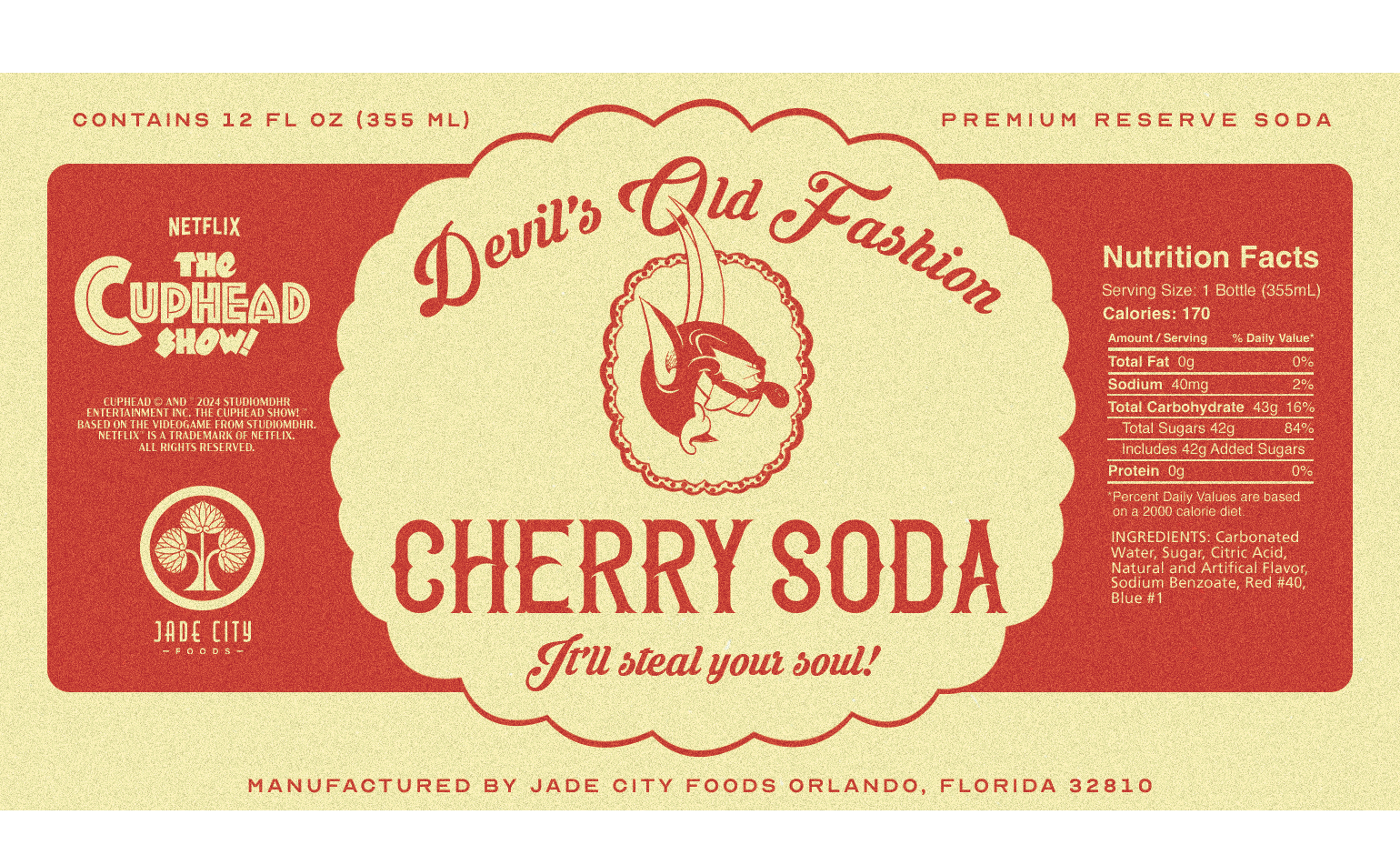 ¡El Show de Cuphead! Paquete de 4 refrescos