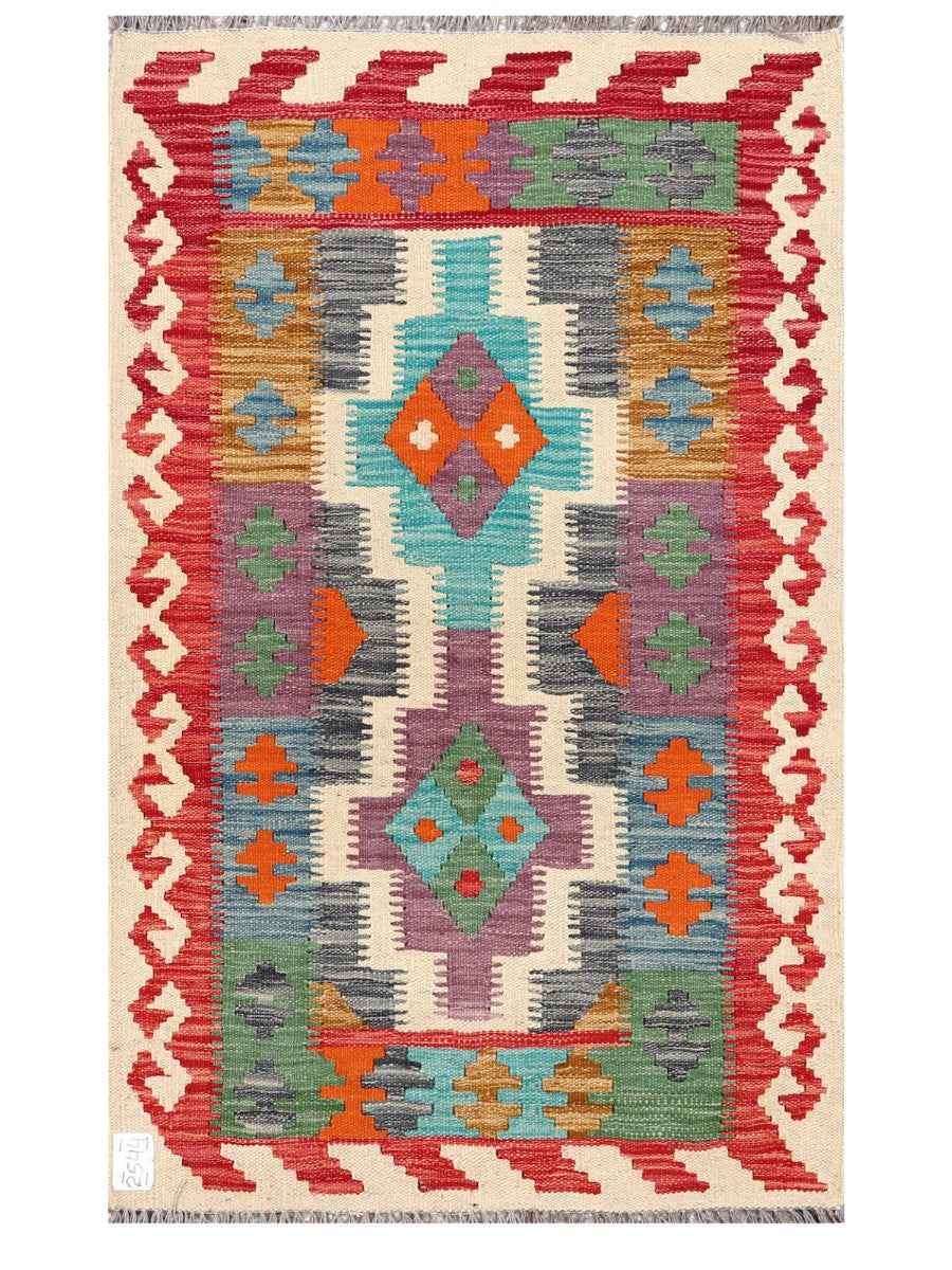Tapis Kilim Maimana Afghanistan - 123 x 75 cm