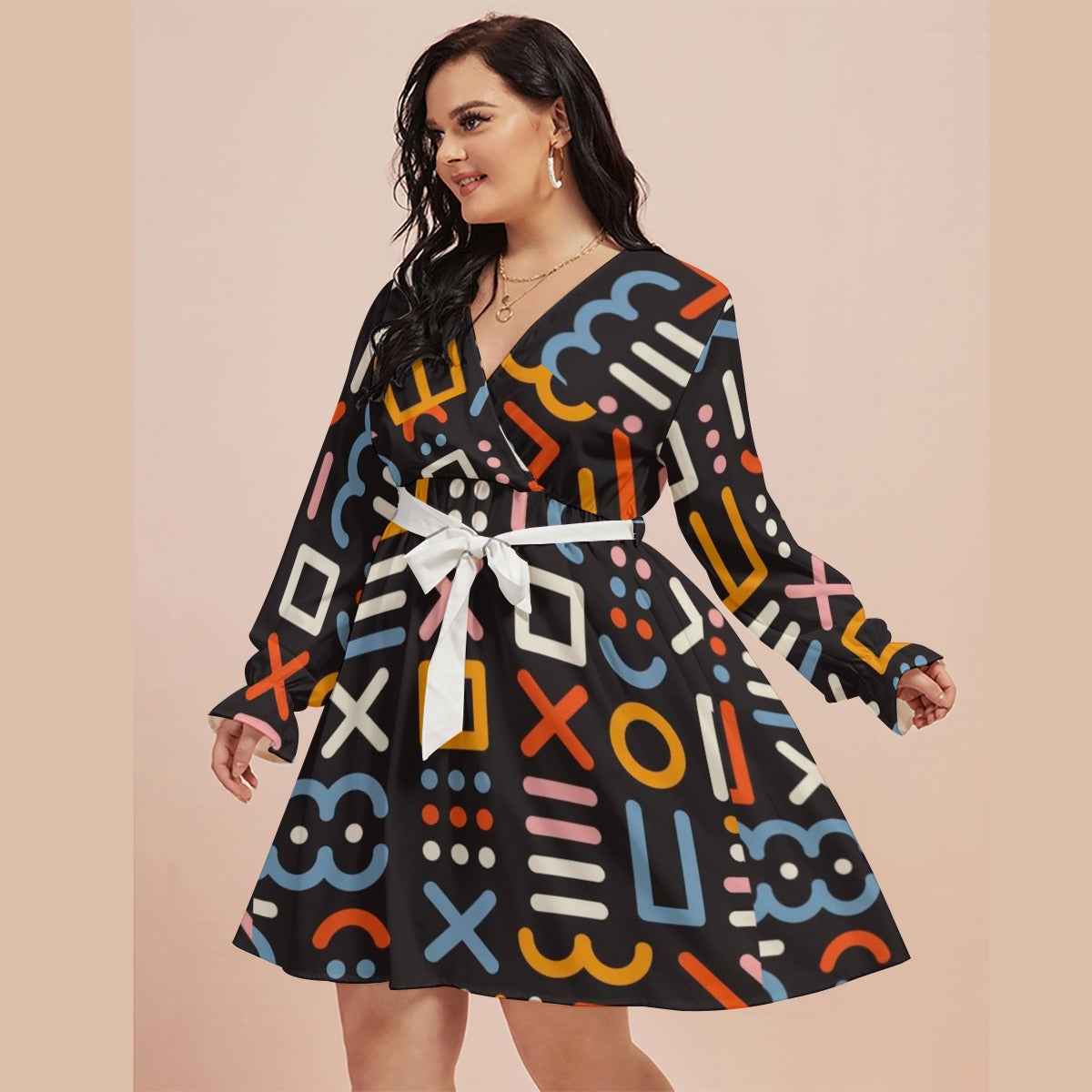 Brooklyn Republic™ "The Maxine" Women's V-Neck Dress