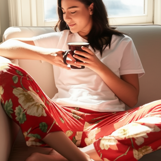 Womens Floral plush soft pajama pants 3 pack assorted styles