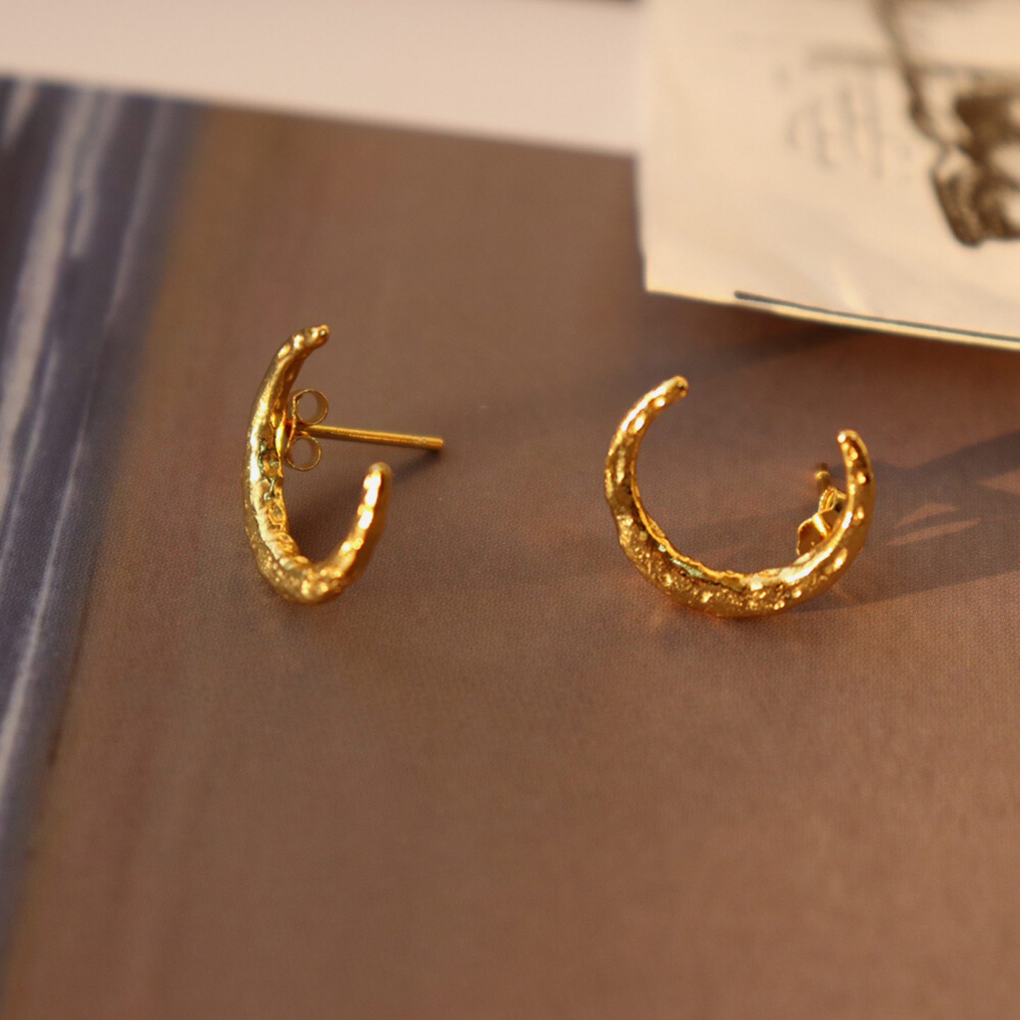 MOON CHARM EARRINGS