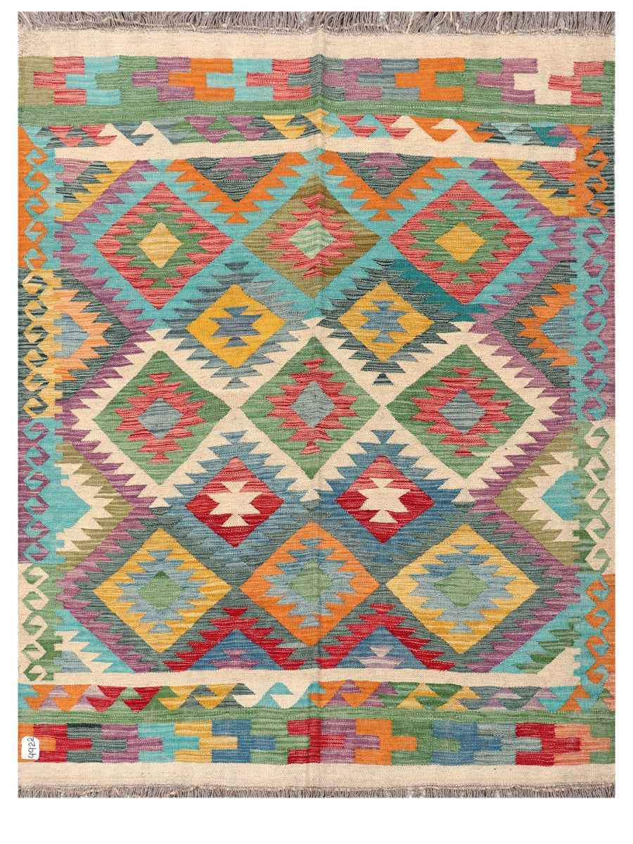 Maimana Afghanistan Kilim Rug - 204 x155 cm