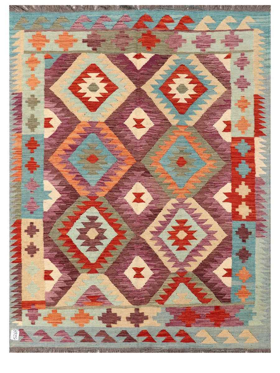 Tapis Kilim Maimana Afghanistan - 201 x 151 cm