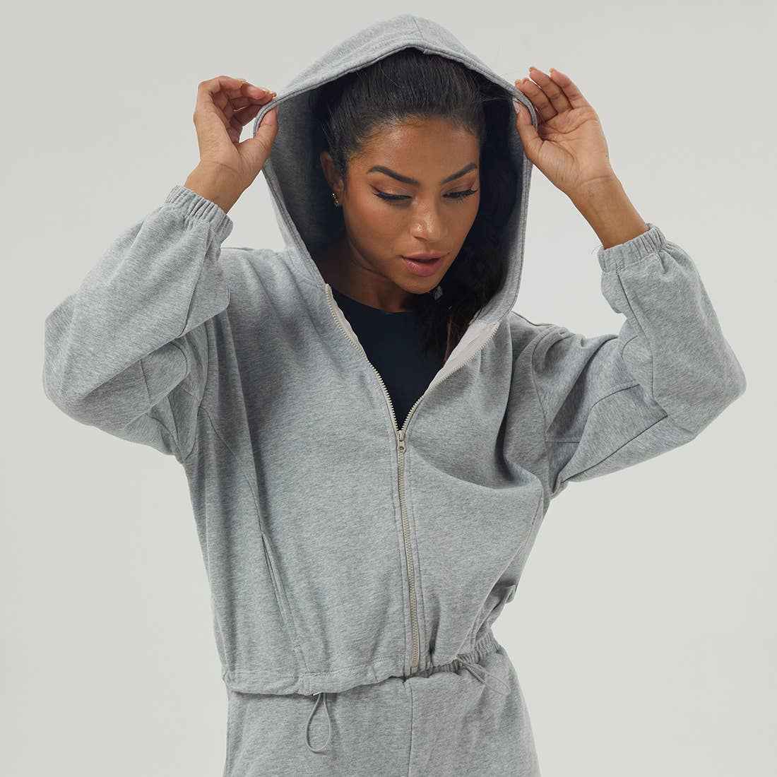 Well-in Vogue FlexEdge Zipper-Hem Hoodie