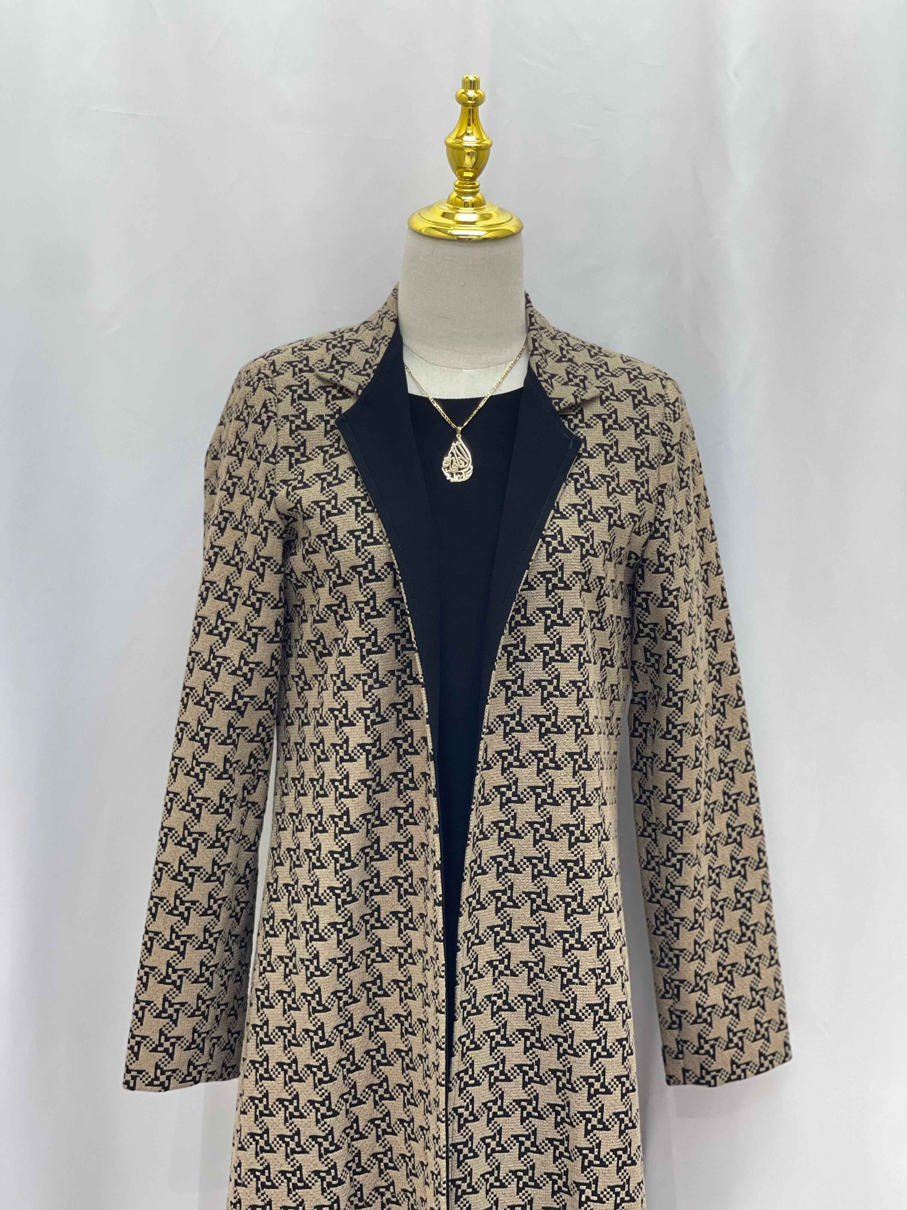 Embroidered Long Jacket for Women - Stylish and Versatile Outerwear