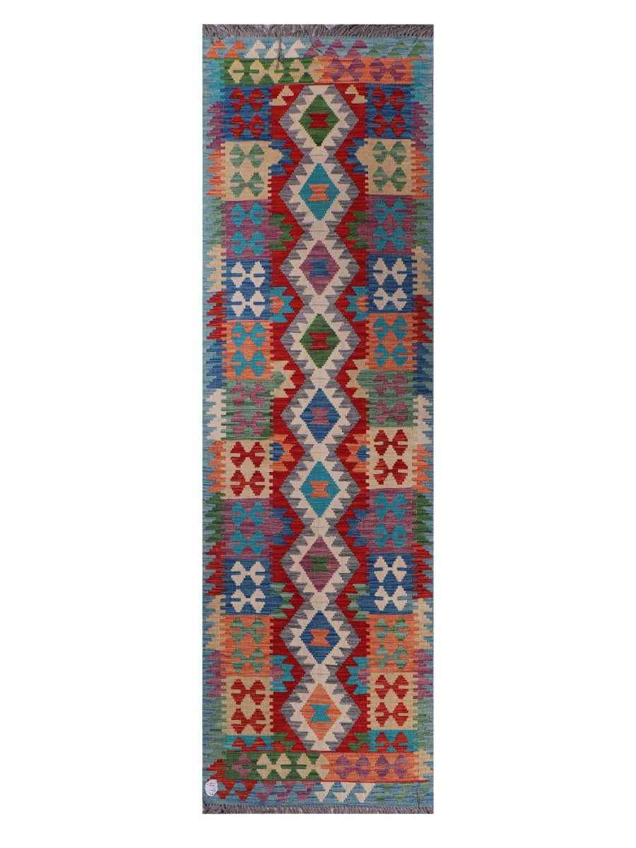 Maimana Afghanistan Kilim Runner - 293 x 86 cm