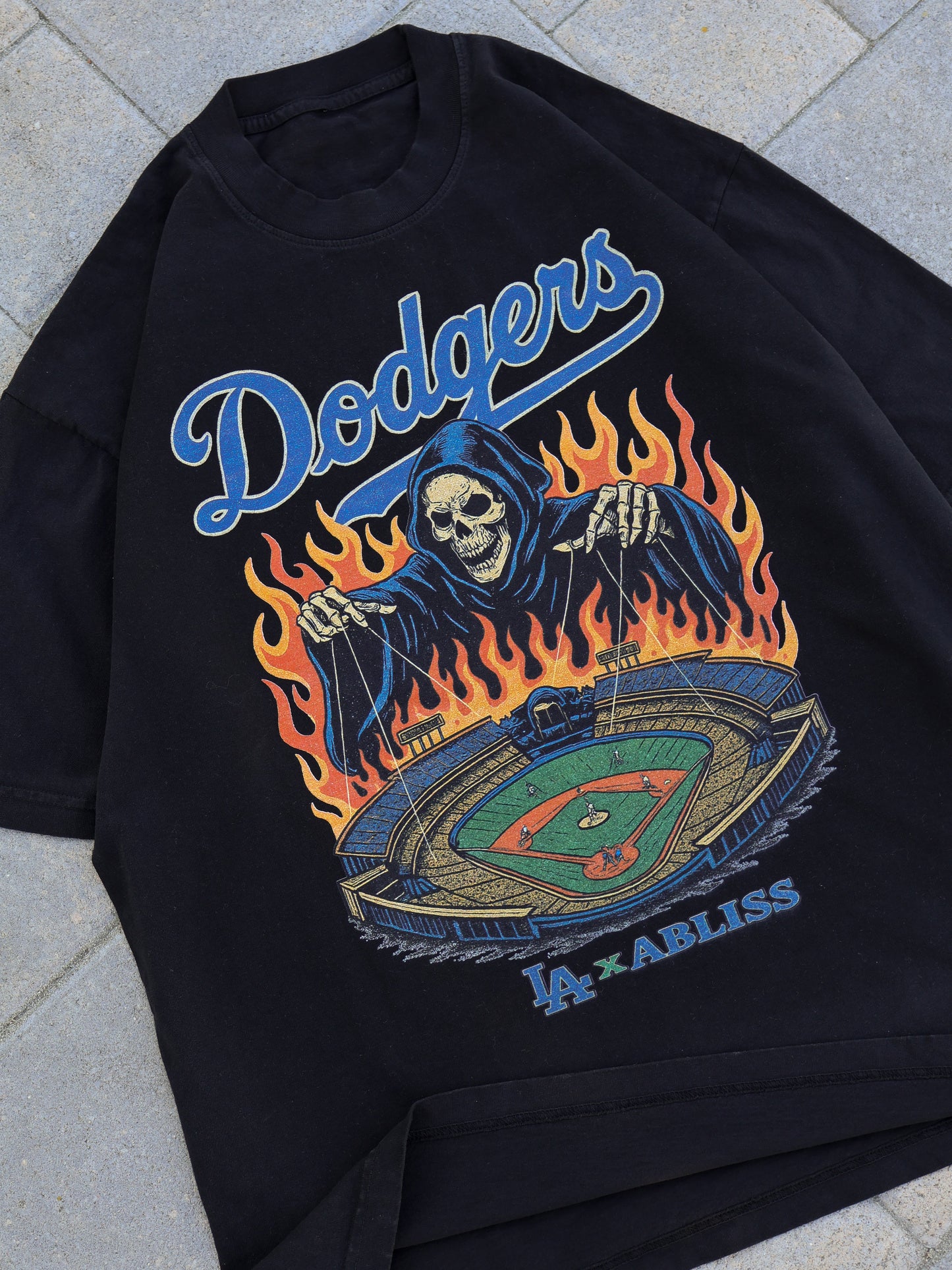 Black - Dodgers Reaper Tee